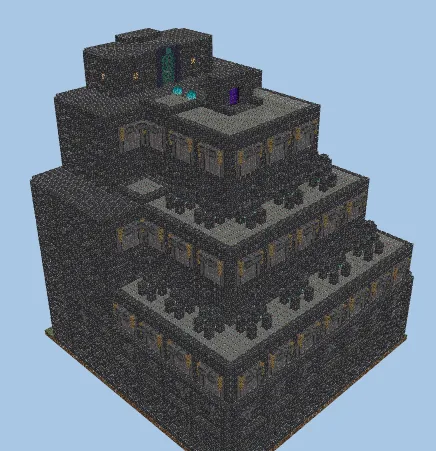 Pillager Stronghold Guild Hall Minecraft schematic