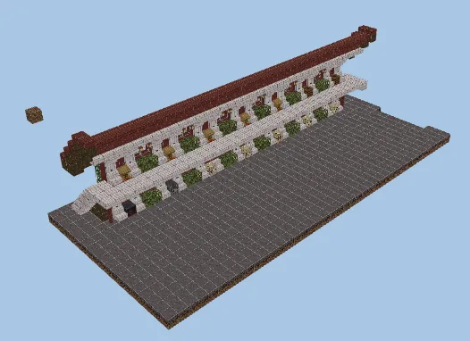 Pink and Gray Trading Hub Minecraft schematic