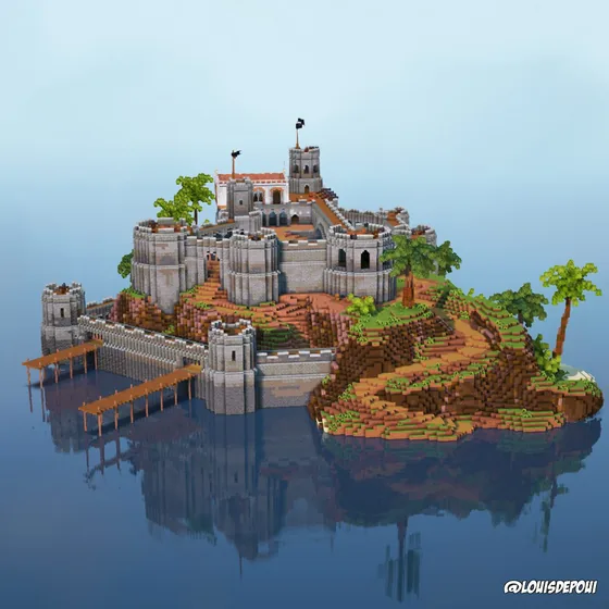 Pirate Castle Structure Minecraft schematic
