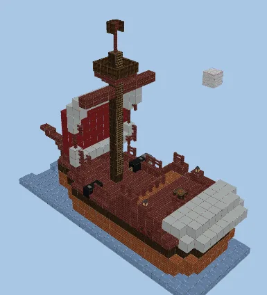 Pirate Ship Build Minecraft schematic