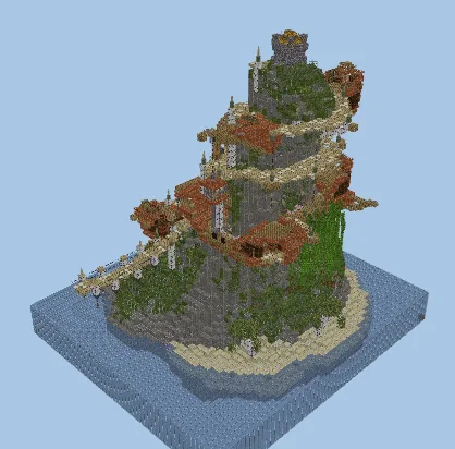 Pirate Shipwreck Island Base Minecraft schematic preview