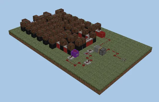 Pirate's Theme Noteblock Song Minecraft schematic preview
