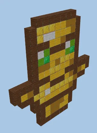 Pixel Art Totem of Undying Minecraft schematic