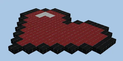 Pixel Heart Minecraft schematic