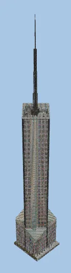 Platinum Residential Tower with Antenna Minecraft schematic preview