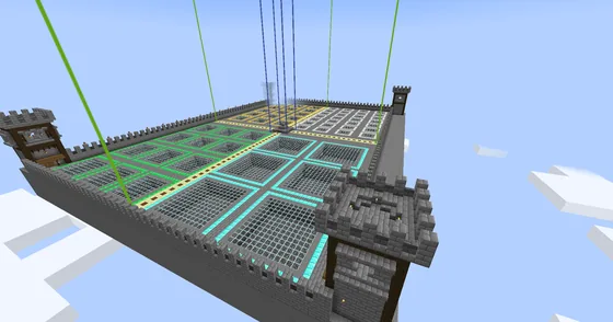 Player Shops Building With 61 Plots Minecraft schematic