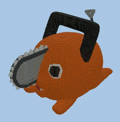 Pochita - Chainsaw Man Figure Minecraft schematic preview