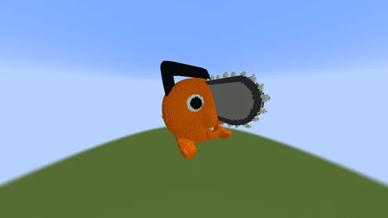 Pochita - Chainsaw Man Figure Minecraft schematic