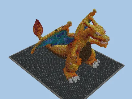 Pokemon Charizard Build Minecraft schematic