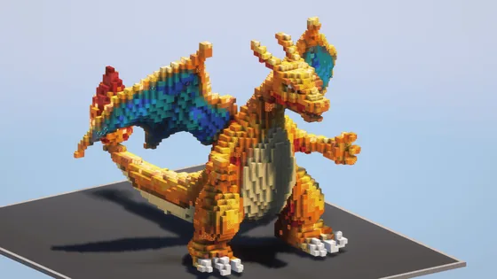 Pokemon Charizard Build Minecraft schematic
