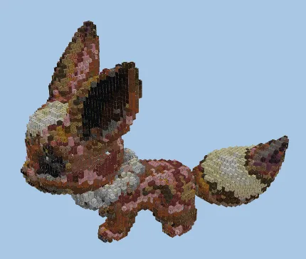 Pokemon Eevee Statue Minecraft schematic preview