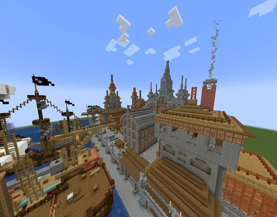 Port Town and Shipyard Minecraft schematic