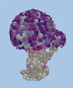 Purple Mushroom Home Minecraft schematic