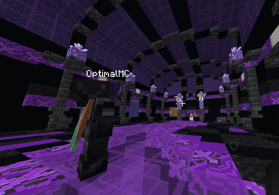 Purple Storage Hub Minecraft schematic