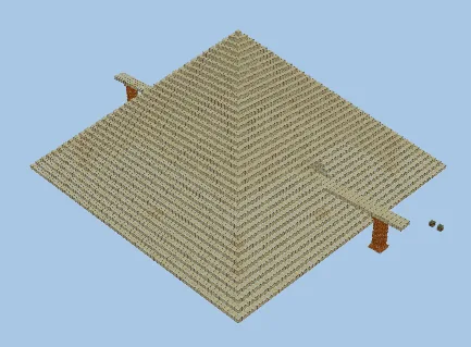 Desert Pyramid Under Development Preview Minecraft schematic