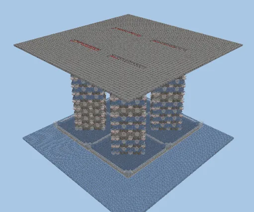 Quad Creeper Farm 22000+ Items Per Hour Minecraft schematic preview