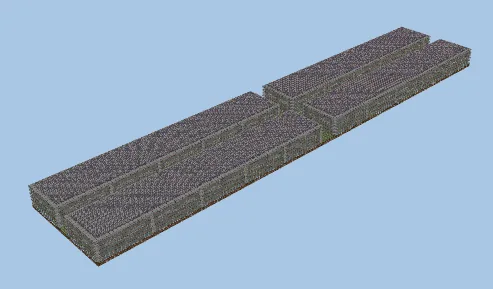 Quad Steam Turbine Warehouse Minecraft schematic