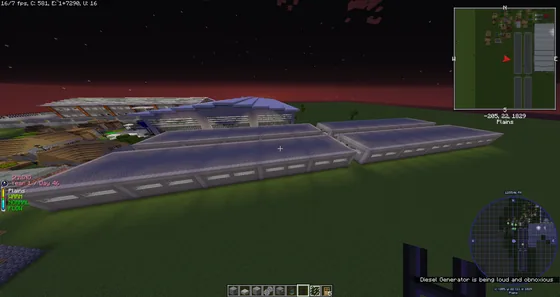 Quad Steam Turbine Warehouse Minecraft schematic