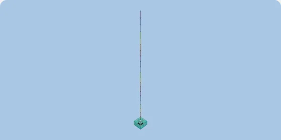 Rainbow Lighthouse Minecraft schematic