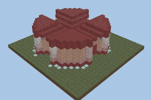Red Velvet Cake House Minecraft schematic