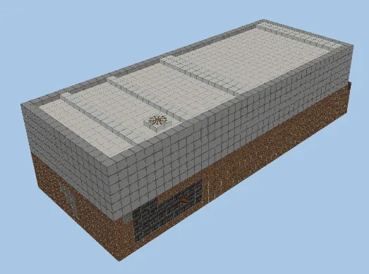 Red Wheelbarrow BBQ Grill House Minecraft schematic