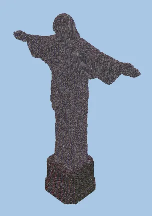 Giant Christ the Redeemer Statue Minecraft schematic preview