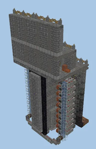 Redstone Activated Portal Decorations Minecraft schematic preview