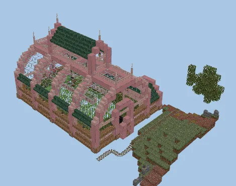 Redstone Flying Machine Sugar Cane Farm Minecraft schematic