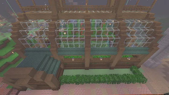 Redstone Flying Machine Sugar Cane Farm Minecraft schematic