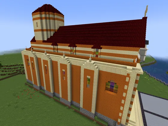 Renaissance Church Structure Minecraft schematic
