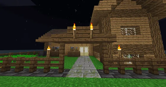 Retro 1950s-1970s Home Style Minecraft schematic