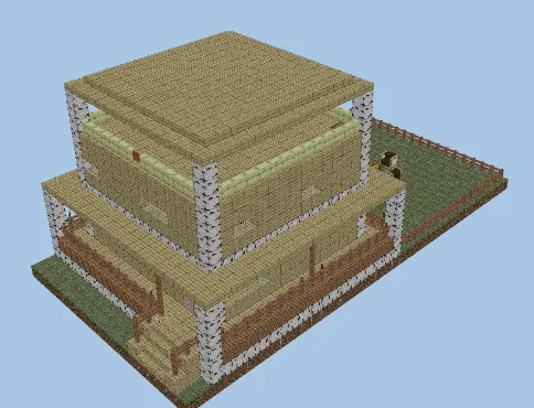 Retro Box House Minecraft schematic