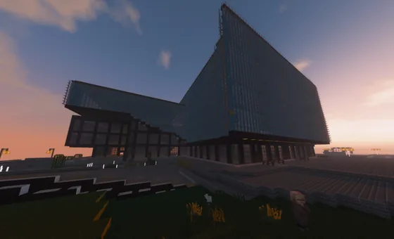 Reykjavik Harpa Concert Hall Minecraft schematic