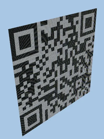Rickroll QR Code Pixel Art Minecraft schematic preview