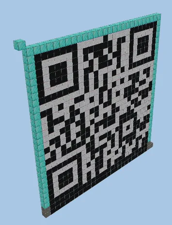 Rickroll QR Code Structure Minecraft schematic