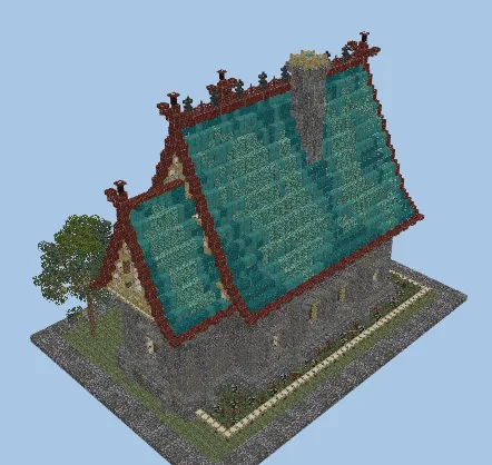Rivertown Library Structure Minecraft schematic