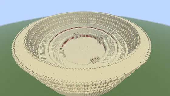 Roman Colosseum Structure Minecraft schematic