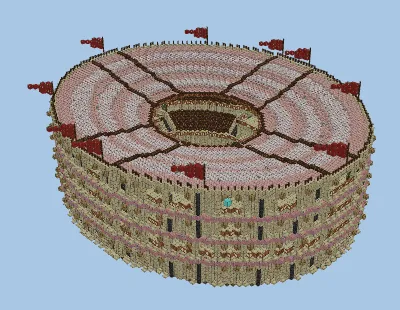 Minecraft Roman Colosseum Mob Arena Minecraft schematic