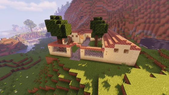 Roman Courtyard Garden Minecraft schematic