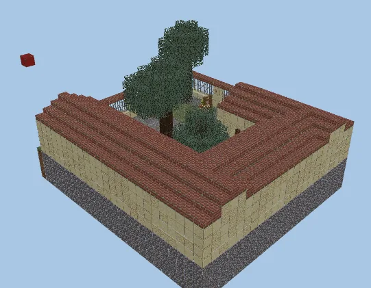 Roman Courtyard Garden Minecraft schematic