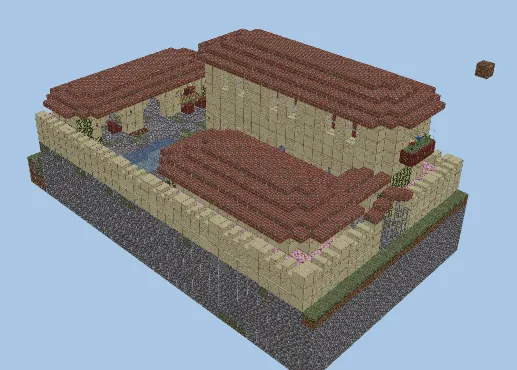 Roman Style Beach Villa Minecraft schematic preview
