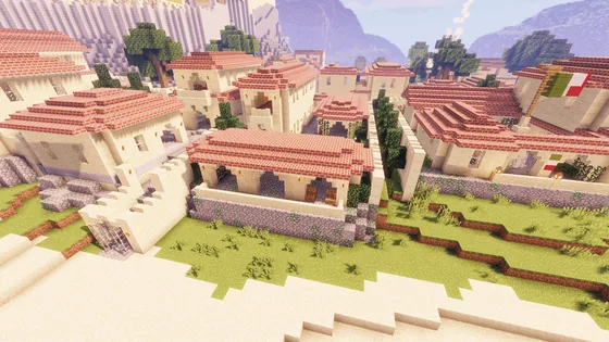Roman Style Beach Villa Minecraft schematic