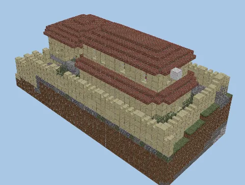 Roman Villa Beachfront Estate Minecraft schematic