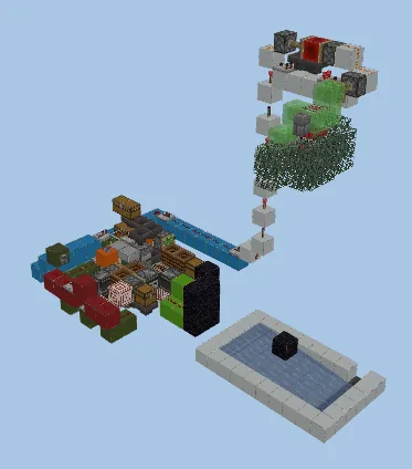 Rooted Dirt Farm Minecraft schematic