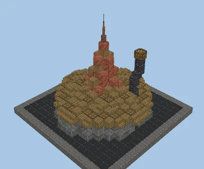 Rounded Medieval House 2 Build Minecraft schematic
