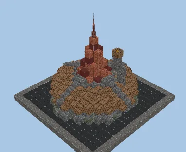 Rounded Medieval House Minecraft schematic preview