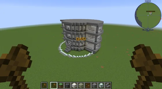Row House Facade Design Minecraft schematic
