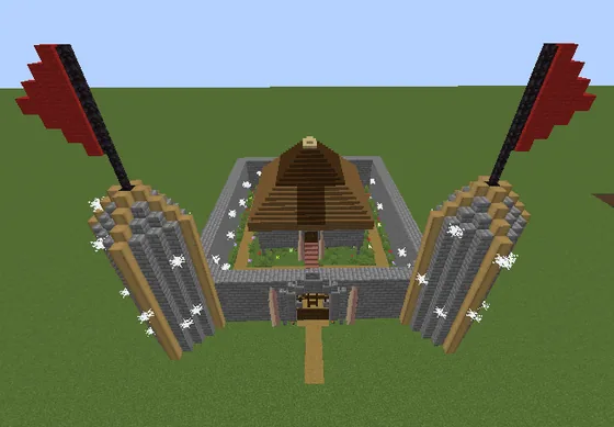 Royal Residence Simple Castle Design Minecraft schematic