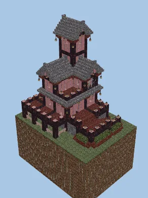 Rural Survival Home With Watchtower Minecraft schematic