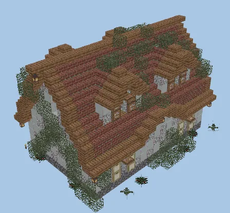 Rustic Aesthetic Cottage Minecraft schematic